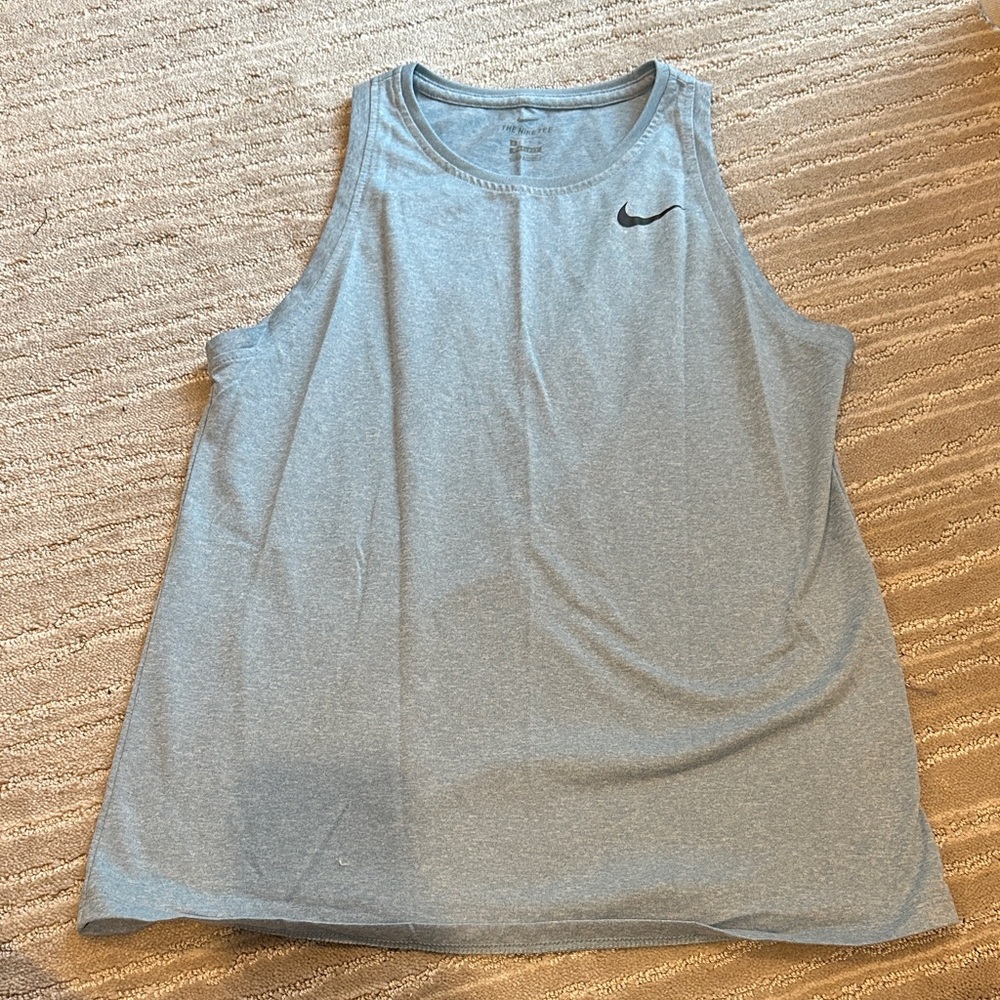 Nike Women's Light Blue Tank Top